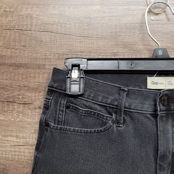 Gap Super Slimming True Skinny Jeans Size 28R Womens Washed Black Denim Stretch - Picture 5 of 15